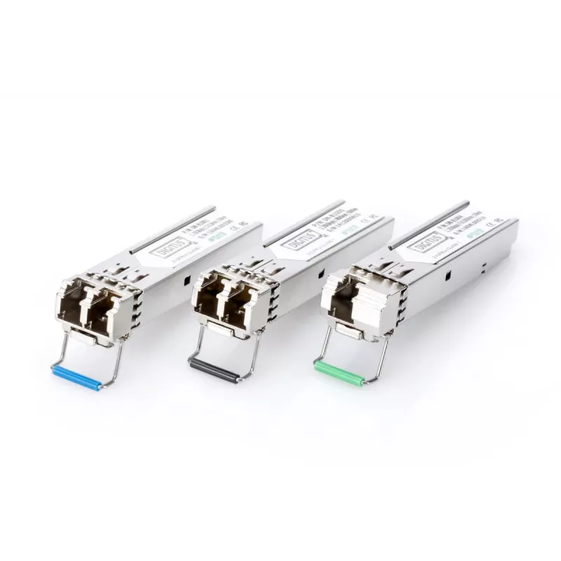 DIGITUS 1,25 Gbit/s SFP-moduuli, jopa 20 km Singlemode, LC-duplex-liitin 1000Base-LX, 1310 nm