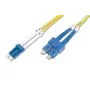 DIGITUS DK-2932-10 kuituoptinen kytkentäkaapeli, LC–SC singlemode OS2 9/125 µm, Duplex, 10 m