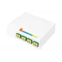 DIGITUS FTTH-kotelo, 4x SC (APC) SX-adapteripinnalla ja DIN-kiskoasennuksella