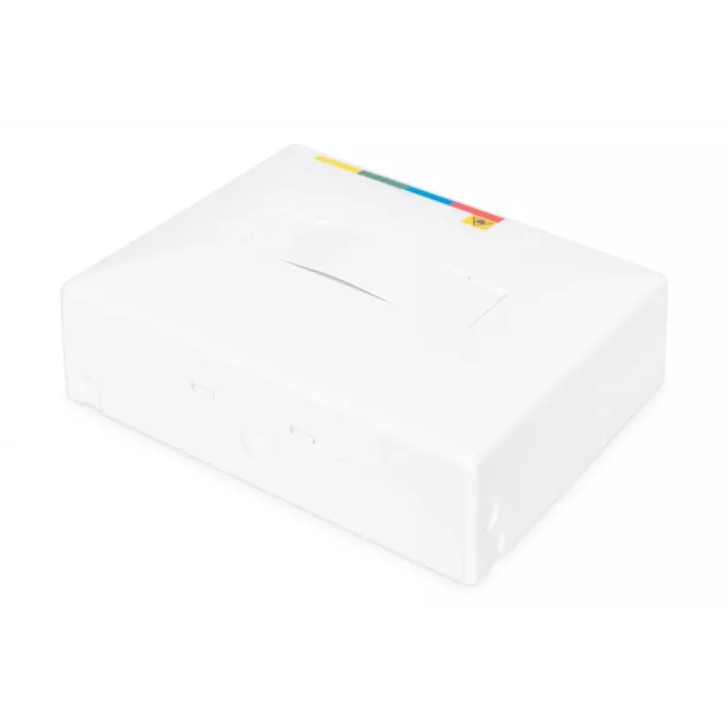 DIGITUS FTTH-kotelo, 4x SC (APC) SX-adapteripinnalla ja DIN-kiskoasennuksella