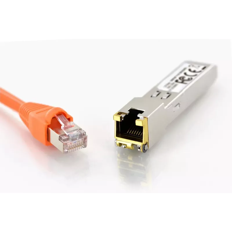 DIGITUS Mini GBIC kupari SFP -moduuli 10G 100m tukee 10G 5G 2.5G 1G Base-T