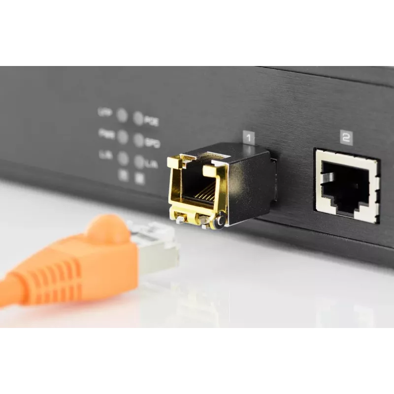 DIGITUS Mini GBIC kupari SFP -moduuli 10G 100m tukee 10G 5G 2.5G 1G Base-T