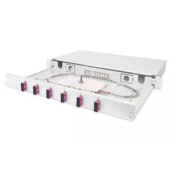 DIGITUS kuitujatkosrasia SC OM4 1U 6xSC-DX kas. pigtailit liittimet