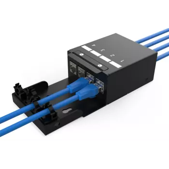 DIGITUS Consolidation Point Box - 4 porttia Keystone-moduulit älykkäällä kaapelinhallinnalla
