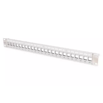 DIGITUS modulaarinen patchpanel Keystone Jack -liittimelle, 1U rack-asennus – varustamaton