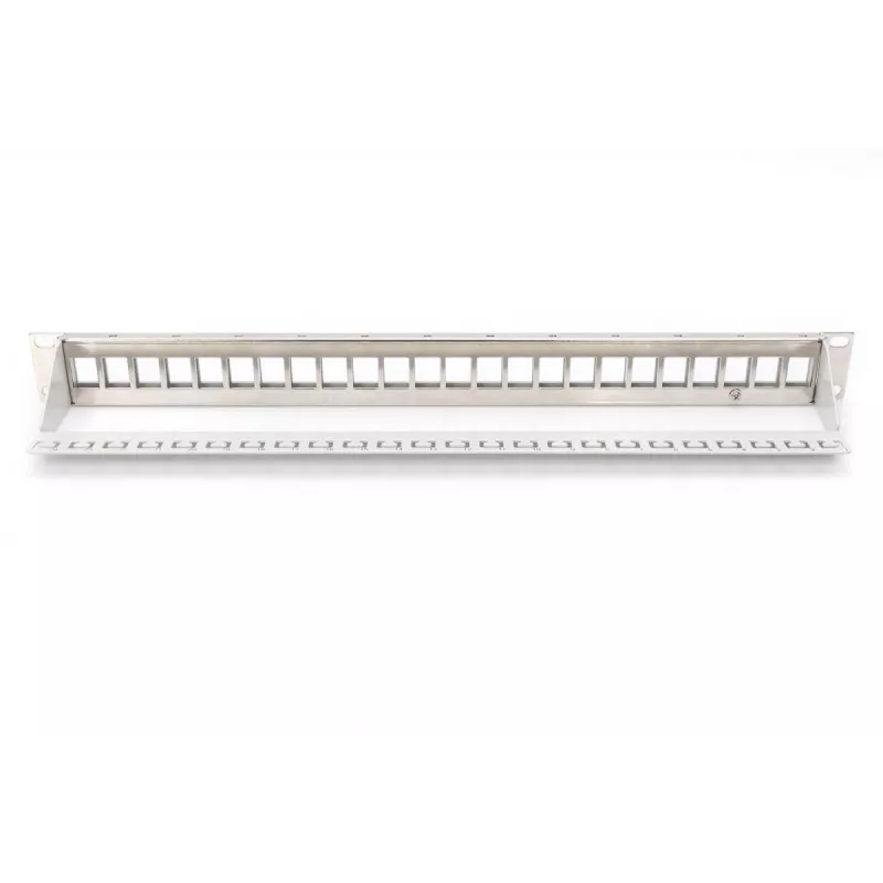 DIGITUS modulaarinen patchpanel Keystone Jack -liittimelle, 1U rack-asennus – varustamaton