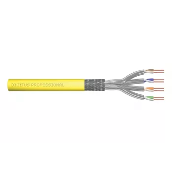 DIGITUS asennuskaapeli - CAT 7A - S/FTP - AWG 22/1 simplex - 500 m - keltainen - B2ca