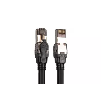 DIGITUS patchkaapeli - Kat. 8.1 - S/FTP - AWG 24/7 - 5m - musta