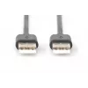 DIGITUS USB 2.0 liitäntäkaapeli A 1m USB 2.0 -yhteensopiva