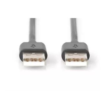 DIGITUS USB 2.0 liitäntäkaapeli A 1m USB 2.0 -yhteensopiva