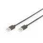 DIGITUS USB 2.0 liitäntäkaapeli, Type-A M/M, 5m USB 2.0 -yhteensopiva musta