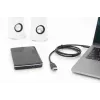 DIGITUS ASSMANN USB Type-C -liitäntäkaapeli, Type-C–A M/M, 1 m täysin varustettu, Gen2, 3A, 10GB, versio 3.1, CE, musta
