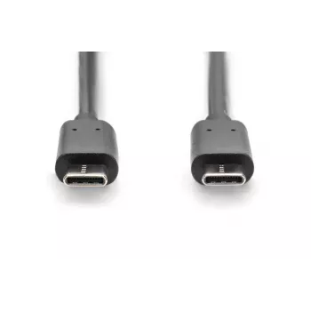 DIGITUS ASSMANN USB Type-C -liitäntäkaapeli, Type-C–C M/M, 3 m High-Speed musta