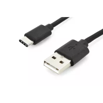 DIGITUS ASSMANN USB Type-C -liitäntäkaapeli, Type-C–A M/M, 2 m 3A, 480MB, versio 2.0, musta
