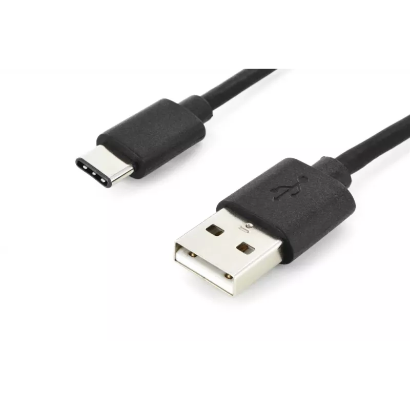 DIGITUS ASSMANN USB Type-C -liitäntäkaapeli, Type-C–A M/M, 2 m 3A, 480MB, versio 2.0, musta