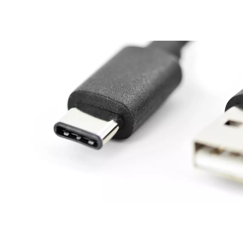 DIGITUS ASSMANN USB Type-C -liitäntäkaapeli, Type-C–A M/M, 2 m 3A, 480MB, versio 2.0, musta
