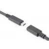 DIGITUS AK-300210-020-S USB-C jatkojohto, USB 2.0, USB-C uros/naaras, 3 A, 2 m, musta