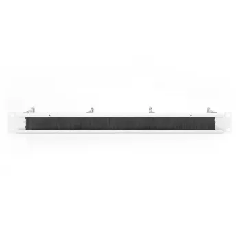 DIGITUS 1U kaapelinhallintapaneeli harjalla, 4 teräsrengasta 40x75 mm, harmaa (RAL 7035)