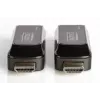 DIGITUS Mini HDMI -jatkosarja, Full HD 50 m CAT6/6A/7, virransyöttö Micro-USB-kaapelilla, musta