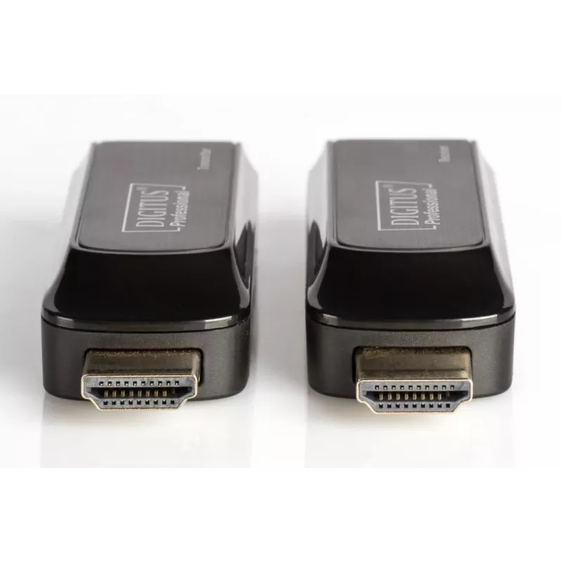 DIGITUS Mini HDMI -jatkosarja, Full HD 50 m CAT6/6A/7, virransyöttö Micro-USB-kaapelilla, musta