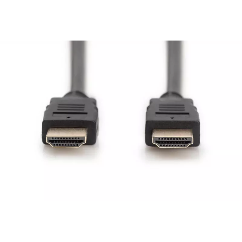 DIGITUS HDMI Premium High Speed -liitäntäkaapeli, Type-A M/M, 3 m Ethernetillä, Ultra HD 60p, musta