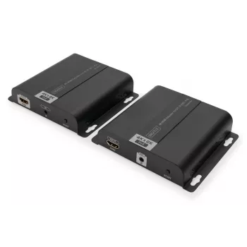 DIGITUS 4K HDMI -jatkosarja IP/CAT 5, 6 kautta (120 m) täysin PoE-virransyötöllä, UHD 4K/30Hz