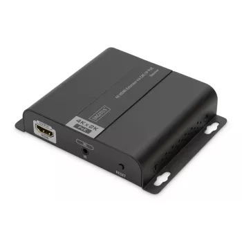 DIGITUS 4K HDMI -jatko, vastaanotinyksikkö IP/CAT 5, 6 kautta (120 m), PoE-virransyötöllä