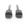 DIGITUS AK-340106-050-S DisplayPort-kaapeli, DP uros/uros lukituksella, DisplayPort 1.4, 8K, 5 m, musta