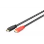 DIGITUS HDMI-kaapeli 10 m Ultra HD 24p signaalivahvistimella