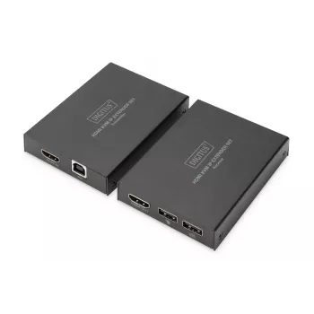 AV-lähetin ja -vastaanotin, Digitus, HDMI KVM IP -jatkosarja, 1920 x 1200 pikseliä, 150 m