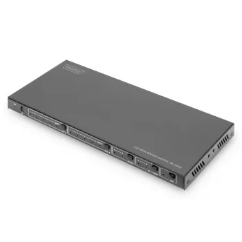 DIGITUS 4x 2 HDMI -matriisikytkin 4K/60Hz skaalaimella EDID ARC HDCP 2.2 18 Gbps