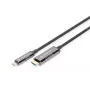 DIGITUS USB – Type-C–HDMI AOC FO -adapterikaapeli HDMI versio 2.0; max 4Kx2K@60Hz; 20 m