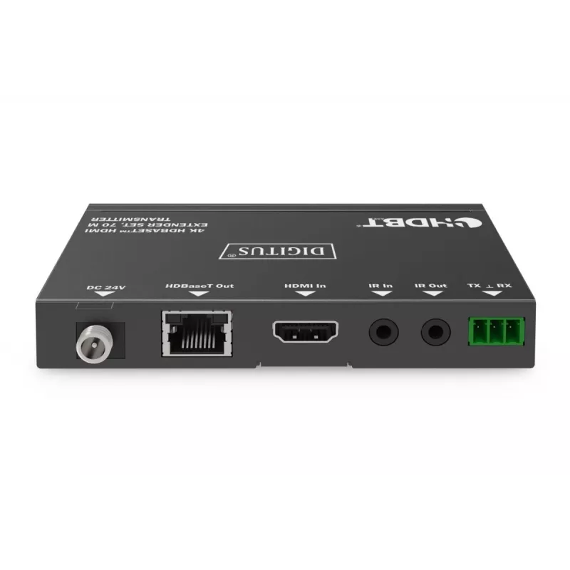 DIGITUS 4K HDBaseT -jatkosarja 70 m PoC RS232 IR musta