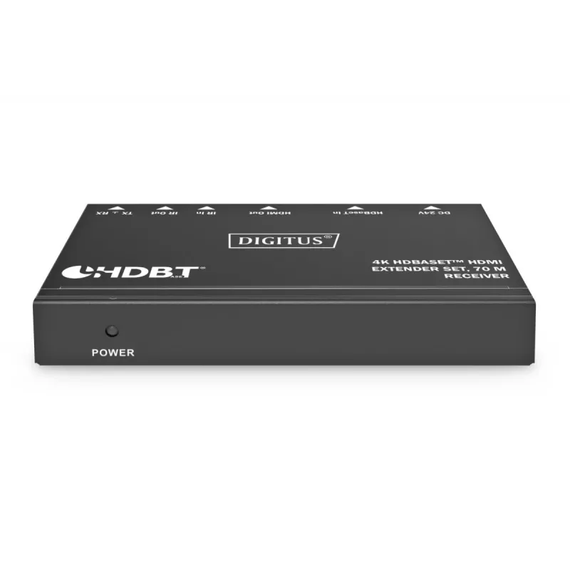DIGITUS 4K HDBaseT -jatkosarja 70 m PoC RS232 IR musta