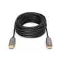 DIGITUS HDMI AOC -hybridikuitu kaapeli, Type-A M/M, 20 m UHD 8K@60Hz, CE, musta