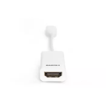 DIGITUS ASSMANN DisplayPort-sovitinkaapeli Mini DP - HDMI Type-A M/F 15 cm DP 1.1a yhteensopiva CE valkoinen
