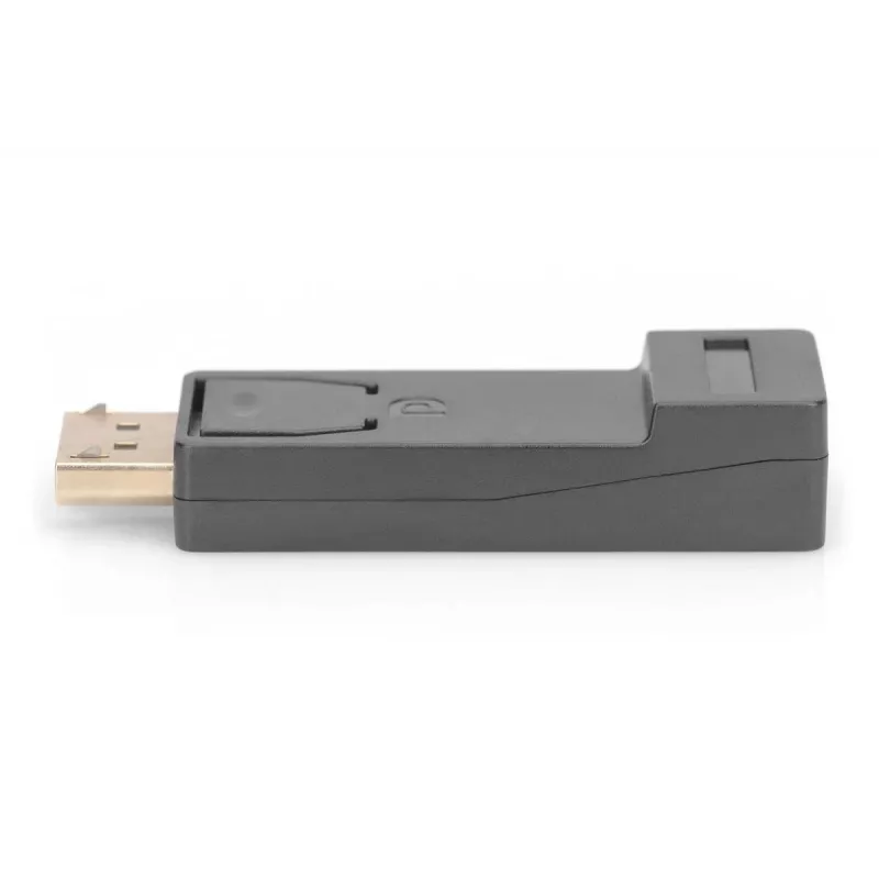 DIGITUS DisplayPort-sovitin DP - HDMI Type-A M/W lukituksella DP 1.1a Full HD CE musta