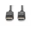 DIGITUS DisplayPort-liitäntäkaapeli DP M/M 2 m lukituksella DP 1.2 Ultra HD 4K musta
