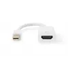DIGITUS ASSMANN DisplayPort-sovitinkaapeli Mini-DP - HDMI Type-A M/W 20 cm HDMI versio 2.0 aktiivinen CE kulta valkoinen