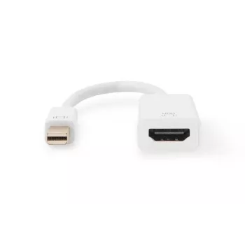 DIGITUS ASSMANN DisplayPort-sovitinkaapeli Mini-DP - HDMI Type-A M/W 20 cm HDMI versio 2.0 aktiivinen CE kulta valkoinen