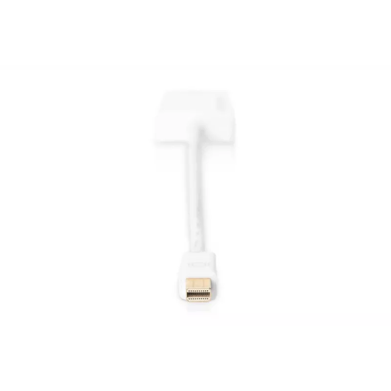 DIGITUS ASSMANN DisplayPort-sovitinkaapeli Mini-DP - HDMI Type-A M/W 20 cm HDMI versio 2.0 aktiivinen CE kulta valkoinen