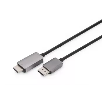 Digitus DB-340305-018-S DisplayPort–HDMI Type A -adapterikaapeli, 8K, 1,8 m, musta
