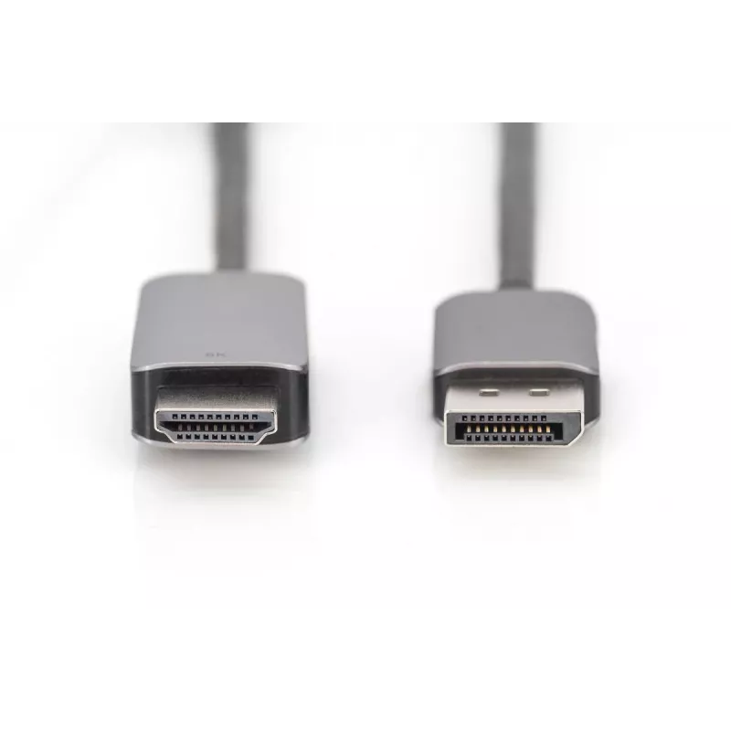 Digitus DB-340305-018-S DisplayPort–HDMI Type A -adapterikaapeli, 8K, 1,8 m, musta