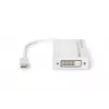 DIGITUS DB-340509-002-W Mini DisplayPort - DisplayPort/HDMI/DVI-sovitin, 1080p/60 Hz, 0,2 m, valkoinen