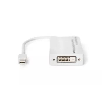 DIGITUS DB-340509-002-W Mini DisplayPort - DisplayPort/HDMI/DVI-sovitin, 1080p/60 Hz, 0,2 m, valkoinen