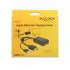 DELOCK HDMI-sovitin Delock A -> DisplayPort uros/naaras + USB-virta 4K