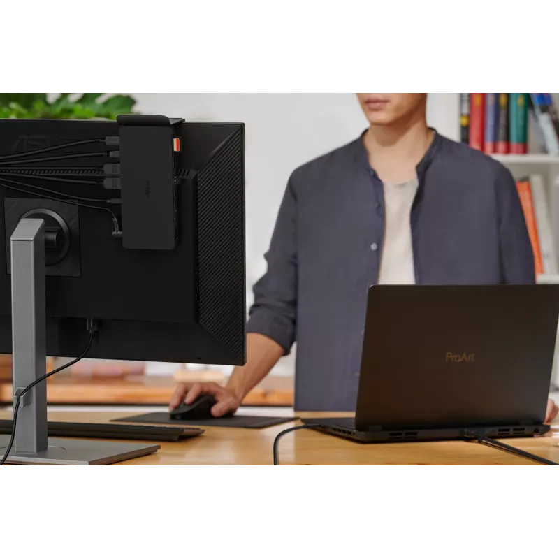 Telakka ASUS DC500 Thunderbolt 4 Triple 4K, 150W PD, 3 näyttöä, 2x HDMI 2.1, 2x USB-A, 2x USB2.0, RJ-45, MicroSD