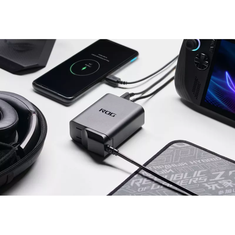 ASUS ROG 140W USB-C GaN universaali musta AC pikalataus sisäkäyttöön