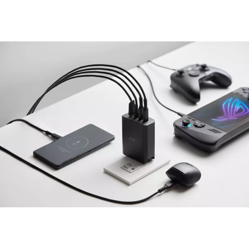 ASUS ROG 140W USB-C GaN universaali musta AC pikalataus sisäkäyttöön
