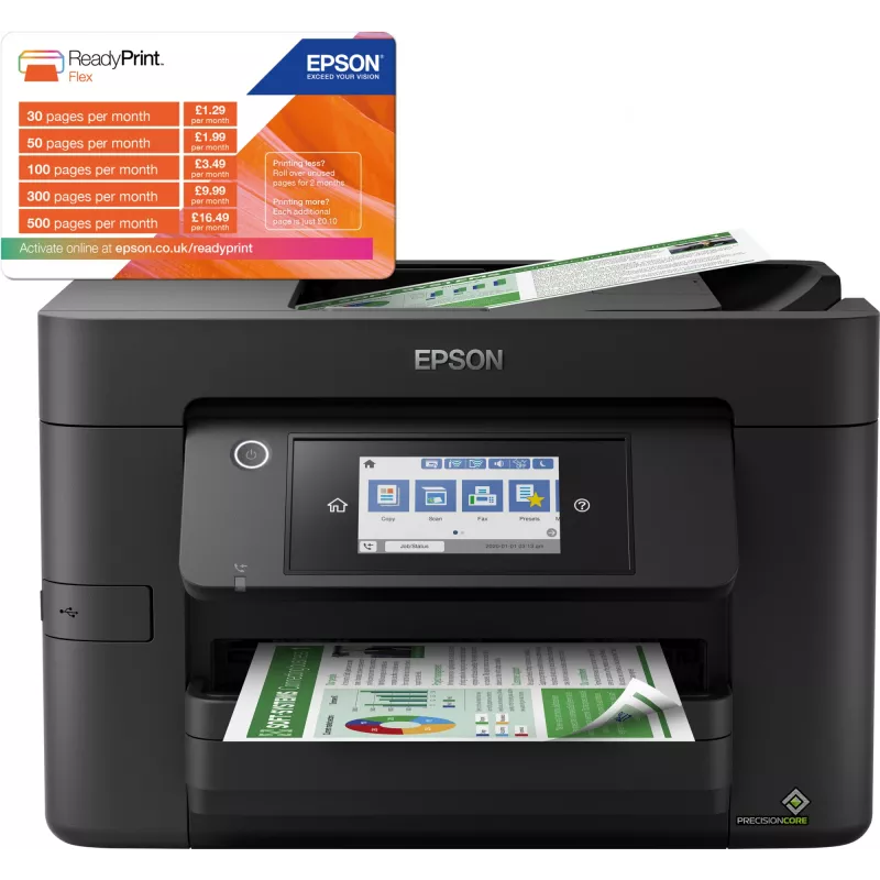 Epson WorkForce Pro WF-4820DWF mustesuihku A4 4800 x 2400 DPI 25 ppm Wi-Fi